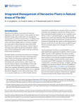 Integrated Management of Nonnative Plants in Natural Areas of Florida Introduction