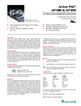 Action PAK AP1080 &amp; AP1090 ® DC Input, Field Configurable Limit Alarms