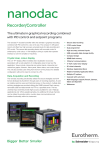 nanodac Recorder/Controller The ultimate in graphical recording combined