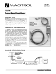 MAGTROL TSC 401 Torque/Speed Conditioner Data Sheet