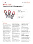 DCM R Series True RMS Digital Clampmeters DESCRIPTION
