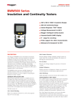BMM500 Series Insulation and Continuity Testers