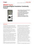 BM400/2 Series Analogue/Digital Insulation Continuity Testers