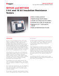 MIT520 and MIT1020 5 kV and 10 kV Insulation Resistance Testers
