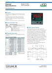 General Specifications Model UT150L Limit Controller