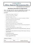 Specification of Non Contact AC Voltage Detector