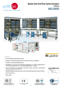 Modular Smart Grid Power Systems Simulators (Utilities) AEL-MPSS Technical Teaching Equipment
