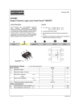 FDC658P Single P-Channel, Logic Level, PowerTrench MOSFET