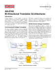 AN-9740 Bi-Directional Translator Architectures Introduction www.fairchildsemi.com