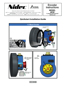 Encoder Instructions MODEL AV32