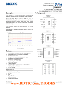 PAM8303C Description Pin Assignments