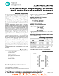 MAX1082/MAX1083 300ksps/400ksps, Single-Supply, 4-Channel, Serial 10-Bit ADCs with Internal Reference General Description