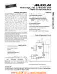 MAX127/MAX128 Multirange, +5V, 12-Bit DAS with 2-Wire Serial Interface General Description