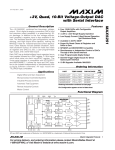 MAX5251 +3V, Quad, 10-Bit Voltage-Output DAC with Serial Interface __________________General Description