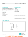 DS1088E Fixed-Frequency EconOscillator™ General Description Benefits and Features