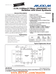 MAX3892 +3.3V, 2.5Gbps/2.7Gbps, SDH/SONET 4:1 Serializer with Clock Synthesis General Description