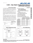 MAX6629–MAX6632 12-Bit + Sign Digital Temperature Sensors with Serial Interface General Description