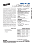 MAX9248/MAX9250 27-Bit, 2.5MHz to 42MHz DC-Balanced LVDS Deserializers General Description