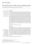 Reconstrução do terço médio nasal em rinoplastia primária