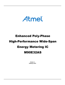 Enhanced Poly-Phase High-Performance Wide-Span Energy Metering IC M90E32AS