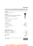 ZXTN2010A 60V NPN LOW SATURATION MEDIUM POWER TRANSISTOR IN E-LINE SUMMARY BV