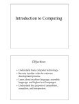 Introduction to Computing