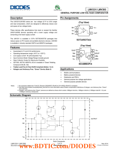 LMV331/ LMV393 Description Pin Assignments