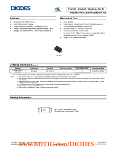 T3V3S5 / T5V0S5 / T6V0S5 / T12S5 Features Mechanical Data