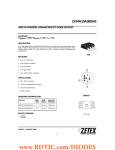 ZXMN10A08DN8 100V N-CHANNEL ENHANCEMENT MODE MOSFET SUMMARY V