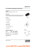 ZXMP3A13F 30V P-CHANNEL ENHANCEMENT MODE MOSFET SUMMARY V
