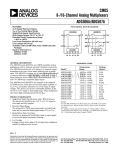 a CMOS 8-/16-Channel Analog Multiplexers ADG506A/ADG507A