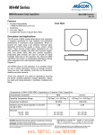 MA4M Series MNS Microwave Chip Capacitors  Features