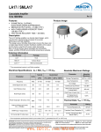 LA17 / SMLA17 Cascadable Amplifier 10 to 1000 MHz