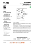 RFMD2081 45MHz TO 2700MHz IQ MODULATOR WITH SYNTHESIZER/VCO Features