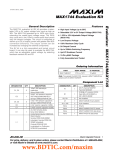 Evaluates:  MAX1744/MAX1745 MAX1744 Evaluation Kit General Description Features
