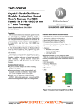 XOCLCC6EVB Crystal Clock Oscillator Module Evaluation Board User's Manual for NBX