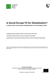 Is Social Europe Fit for Globalisation?