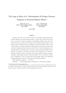 The Long or Short of it: Determinants of Foreign Currency