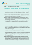 Turning into a Resource Efficient and Competitive Europe Key Messages: