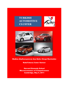 TURKISH AUTOMOTIVE CLUSTER