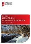 UK BUSINESS CONFIDENCE MONITOR Q1 2009 National Summary Report