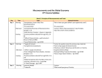 Macroeconomics and the Global Economy CTY Course Syllabus