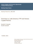 East Asia vs. Latin America: TFP and Human Capital Policies