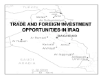 TRADE AND FOREIGN INVESTMENT OPPORTUNITIES IN IRAQ