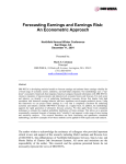 Forecasting Earnings and Earnings Risk: An Econometric Approach