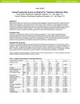 Using Propensity Scores to Adjust for Treatment Selection Bias