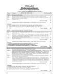 SYLLABUS BSc Economics Honours FIRST YEAR, FIRST SEMESTER