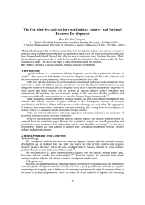 The Correlativity Analysis between Logistics Industry and National Economy Development