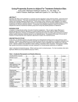 Using Propensity Scores to Adjust For Treatment Selection Bias