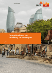 Doing Business and Investing in Azerbaijan www.pwc.com/az 2015 Edition